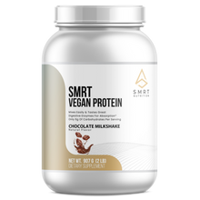 Load image into Gallery viewer, SMRT VEGAN PROTEIN | CHOCOLATE MILKSHAKE | 28 SERVINGS | 25g PER SERVING