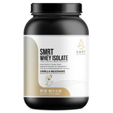 Load image into Gallery viewer, SMRT WHEY ISOLATE | 100% ISOLATE PROTEIN LOW CARB | VANILLA | 31+ SERVINGS | 26g PER SERVING